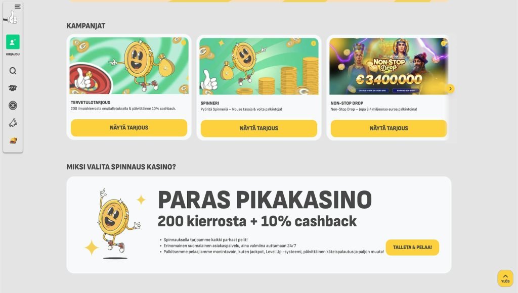 Spinnaus Kasino Arvostelu